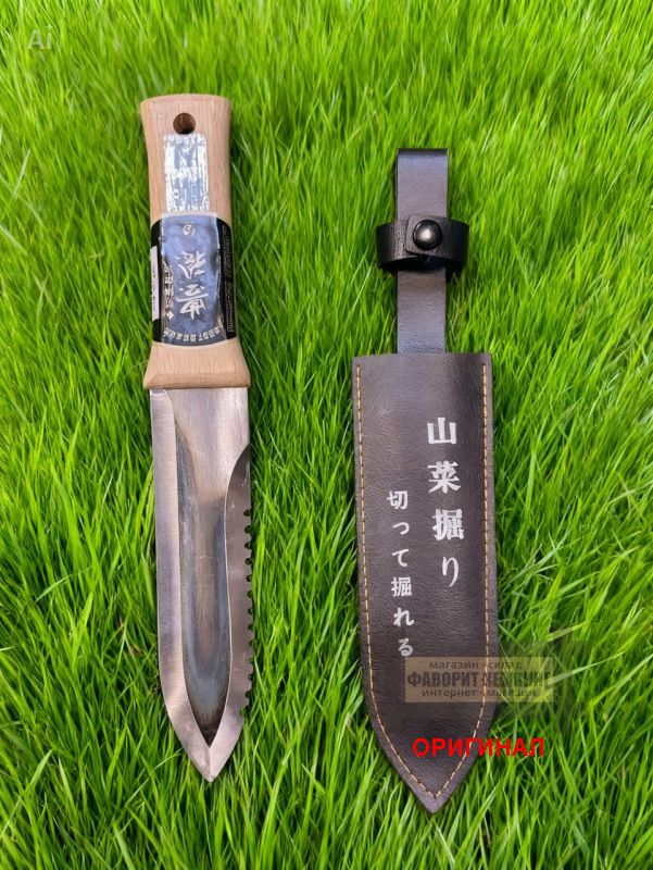 Японская острая лопатка ручной ковки Hori-Hori Hounen Q-012-01