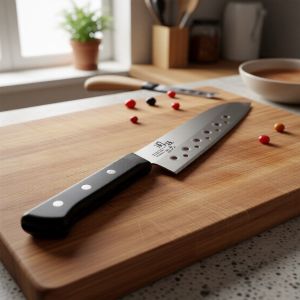 Японский бытовой кухонный нож KAI Santoku  AB5419