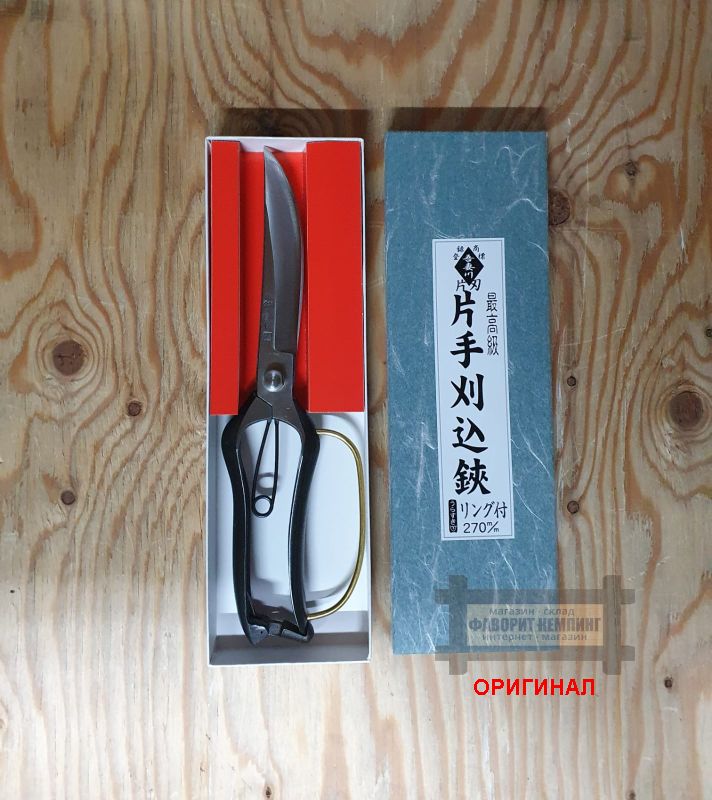 Японские садовые однолезвийные ножницы ручной ковки Hounen Azumagawa С-022-01