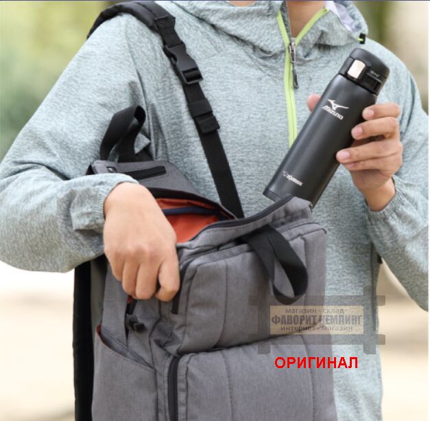 Японская термокружка Zojirushi, оригинал Mizuno черная - 213648 ( 480 мл. )
