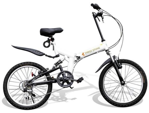 Японский горный складной велосипед фирмы THREE STONE AJ-01 W (Белый)