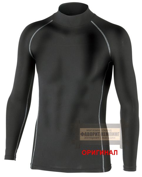 Японская термокофта/термофуфайка ( первый слой с воротником  )  Otafuku (Япония) JW-170 Black