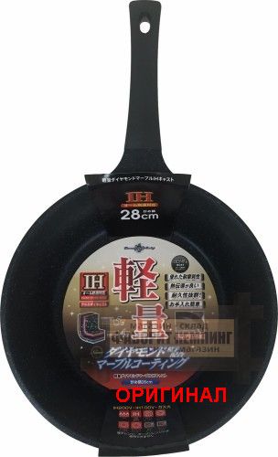 Японская сковорода с алмазно-мраморным покрытием Tafuko (JAPAN) F-7124 (28 см)