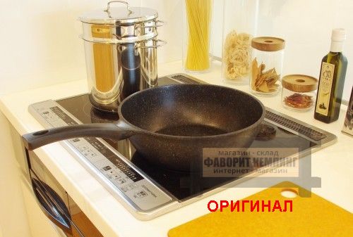 Японская сковорода с алмазно-мраморным покрытием Tafuko (JAPAN) F-7124 (28 см)