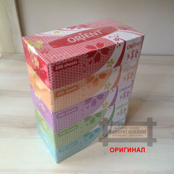 Японские двухслойные салфетки Orient (200 штук в упаковке)