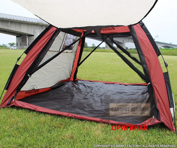Японская, туристическая семейная 3-4 местная  палатка автоматическая конструкция  Montagna HAC2-0166