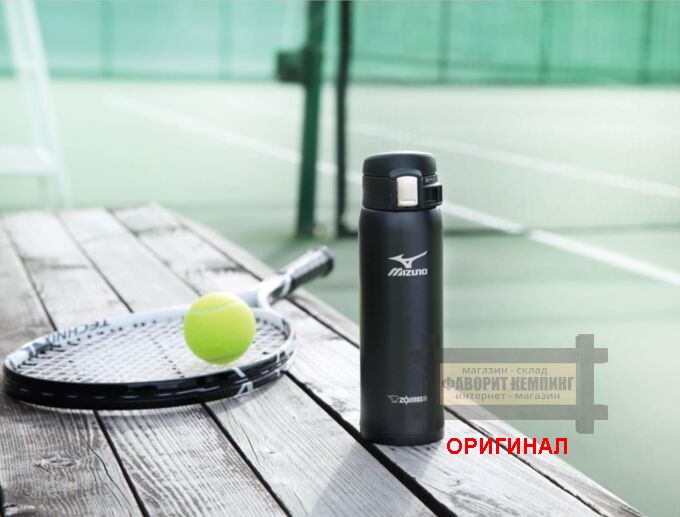 Японская термокружка Zojirushi, оригинал Mizuno черная - 213648 ( 480 мл. )