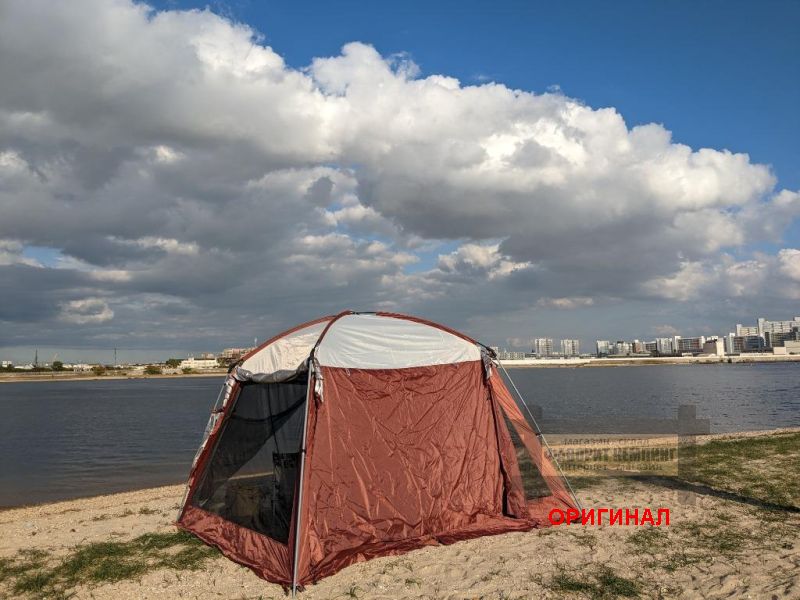 Японская  туристическая ( кухня-тент-шатёр) Hill Stone AD249 (цвета - GR,RB,BU )