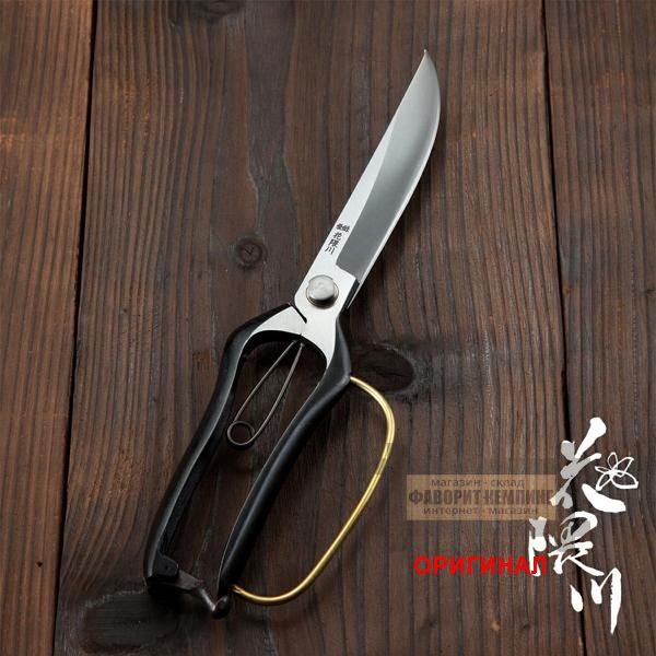 Японские садовые однолезвийные ножницы ручной ковки Hounen Azumagawa С-022-01