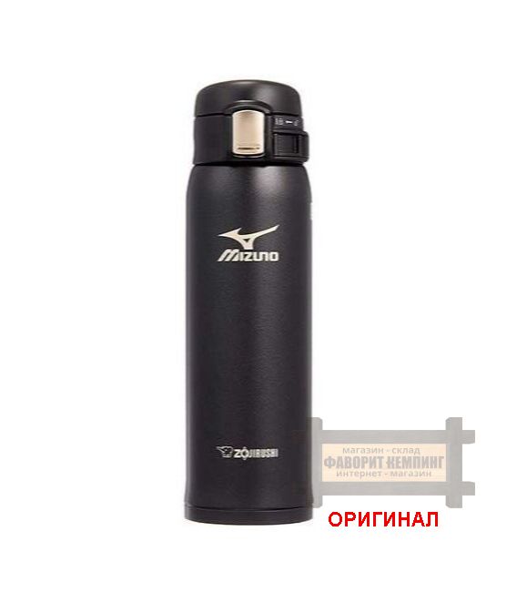 Японская термокружка Zojirushi, оригинал Mizuno черная - 213648 ( 480 мл. )