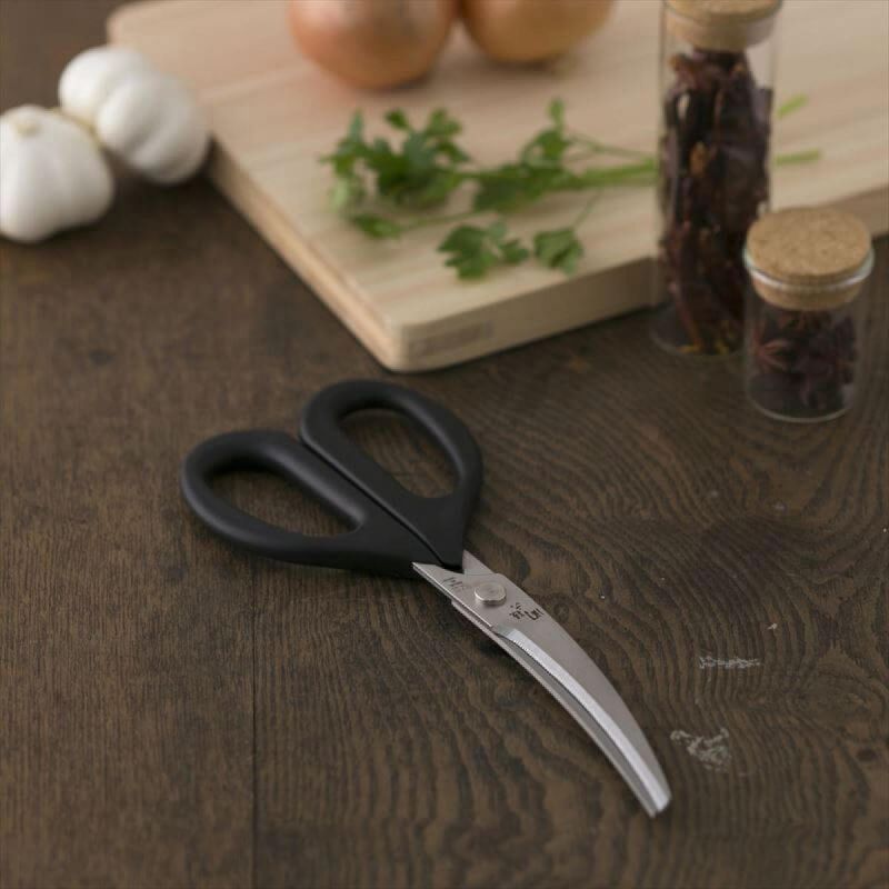 Японские изогнутые кухонные ножницы KAI DH3313
