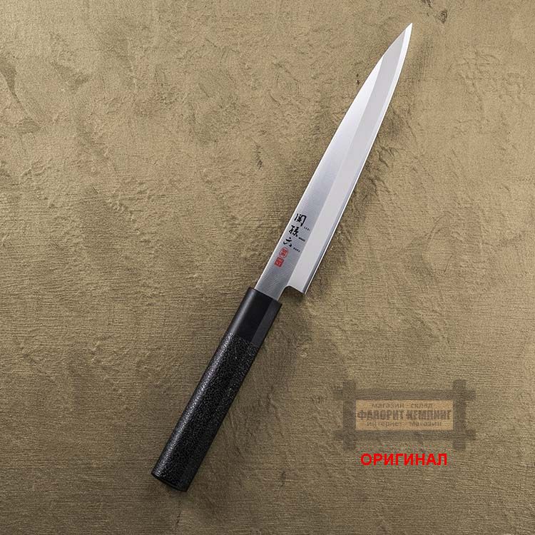 Японский бытовой кухонный Нож  Янагиба 180mm AK5075