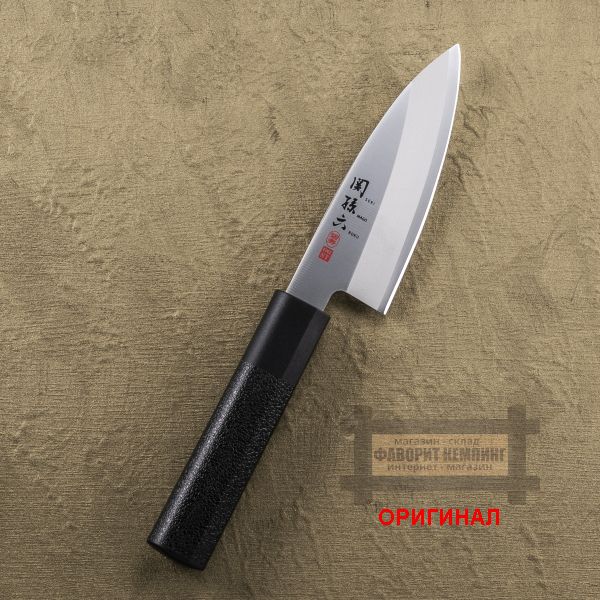 Японский бытовой кухонный  нож Деба Kai Seki Magoroku Hekiju AK-5071 односторонняя заточка 