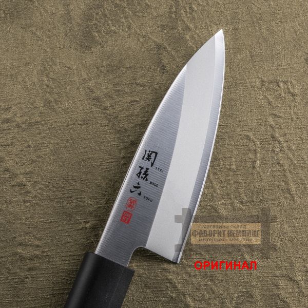 Японский бытовой кухонный  нож Деба Kai Seki Magoroku Hekiju AK-5071 односторонняя заточка 