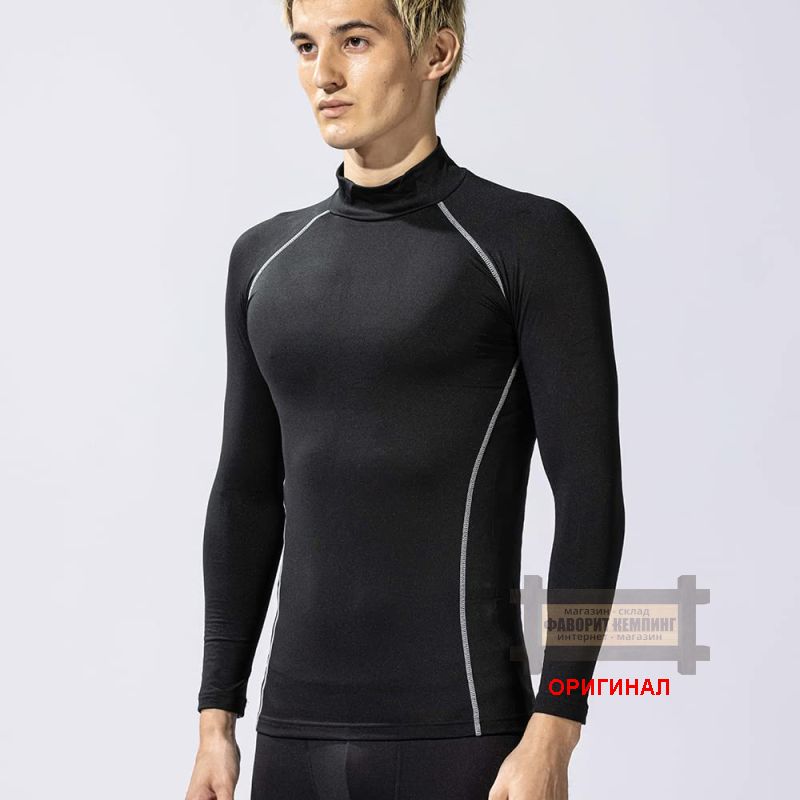 Японская термокофта/термофуфайка ( первый слой с воротником  )  Otafuku (Япония) JW-170 Black