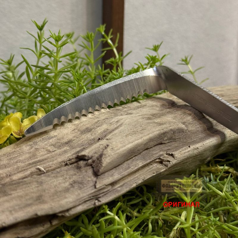 Японский  зубчатый серп ручной ковки для сорняков  Hounen Toyotomi H-434-1