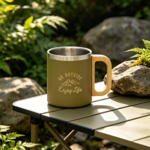 Японская термокружка на 350мл Captain stag Olive UH-2024