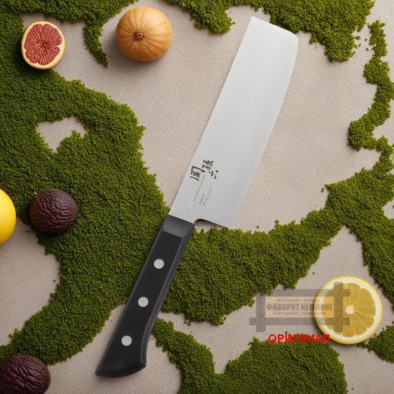Японский бытовой кухонный  нож KAI Nakiri AB5424