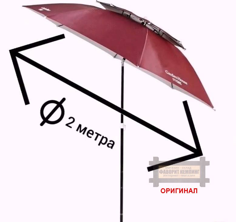 Японский зонт с клапаном для защиты от ветра Captain stag  