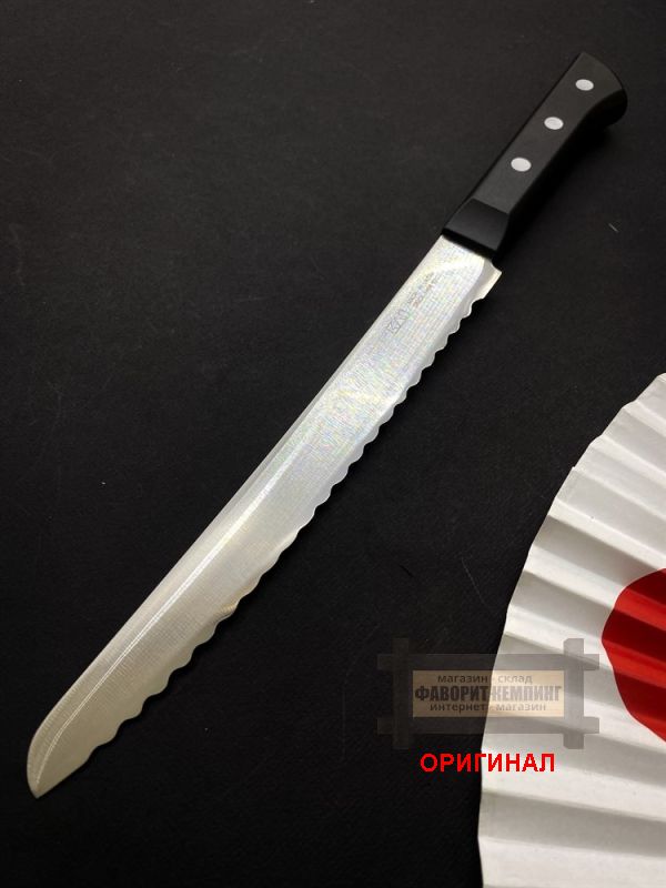 Японский бытовой кухонный нож для хлеба Kai AB5425