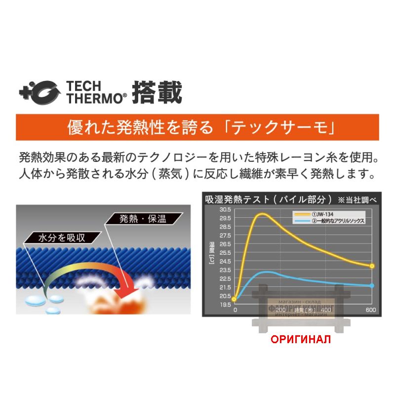 Тёплые носки Otafuku (Япония)  JW-134 