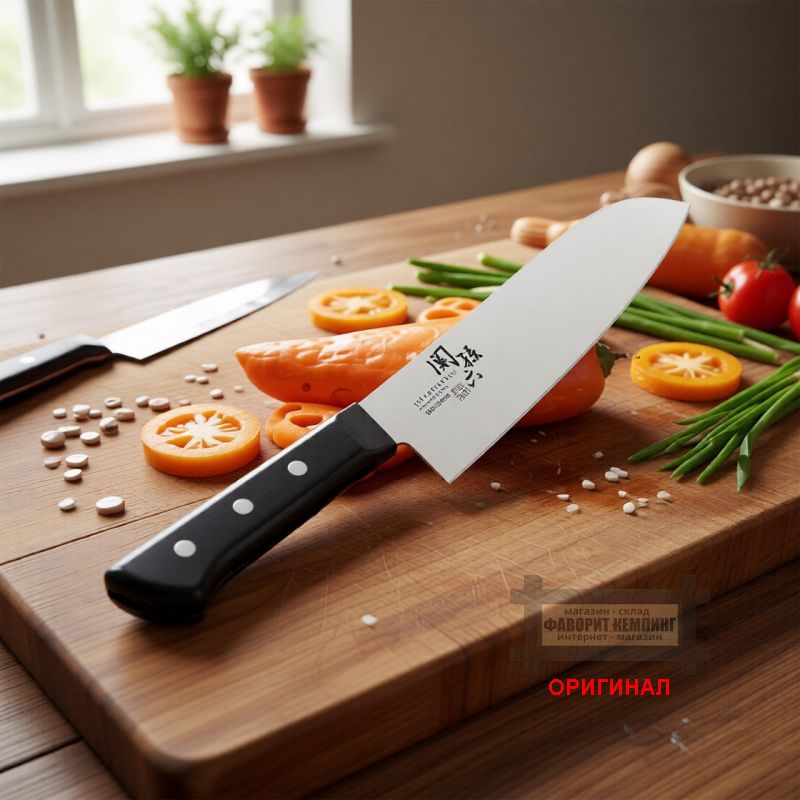 Японский бытовой кухонный  нож KAI Santoku AB5421