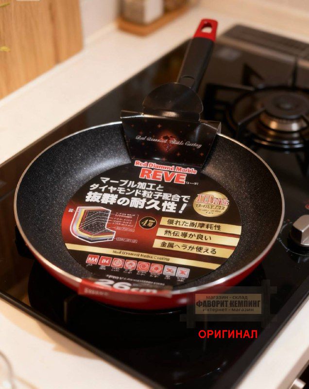 Японская сковорода Tafuco F-7192 Red (26см)