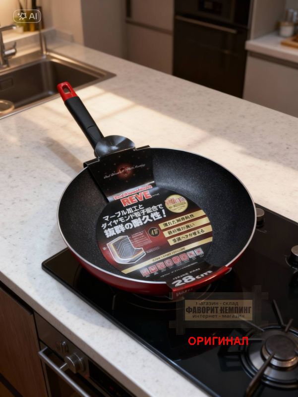 Японская сковорода Tafuco F-7194 Red (28см) 