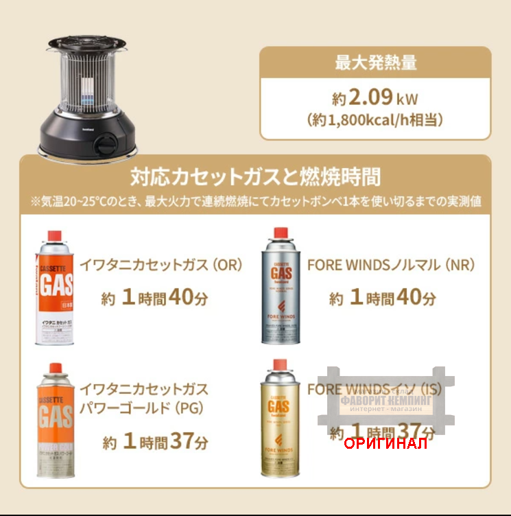 Японский газовый  обогреватель Iwatani cb-stv-mrd