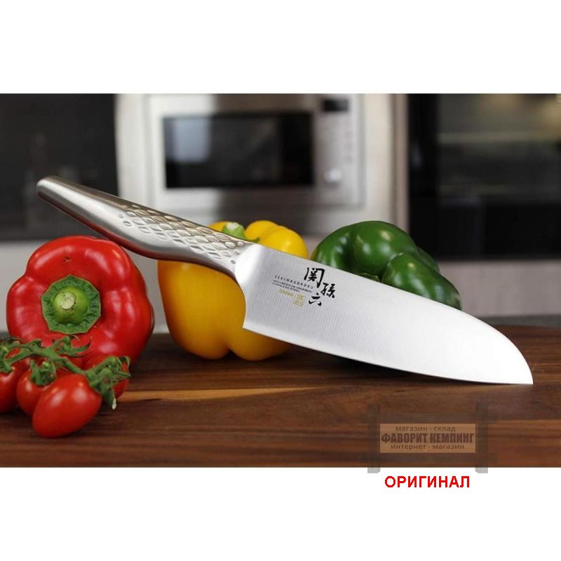 Японский бытовой кухонный  нож Sekisonroku Takumi Sou Santoku knife AB5162 145mm