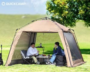 НОВИНКА! Японская  кухня (тент-шатёр) QUICKCAMP QC-ST300R песочная