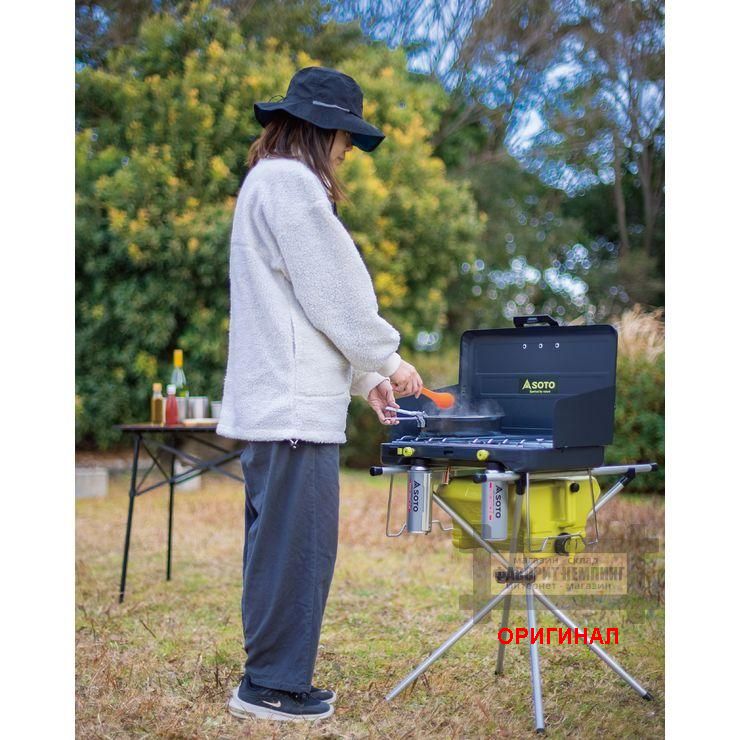 Японская Двухконфорочная газовая плита для туризма и кемпинга ST-527/5273