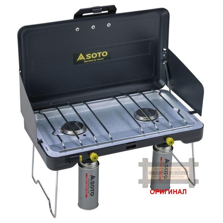 Японская Двухконфорочная газовая плита для туризма и кемпинга ST-527/5273