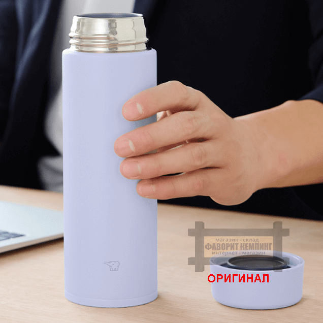 Японская термокружка Zojirushi, оригинал  227515 480 мл (маково-красный)