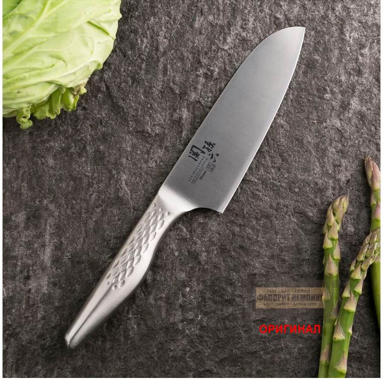 Японский бытовой кухонный  нож Sekisonroku Takumi Sou Santoku knife AB5162 145mm
