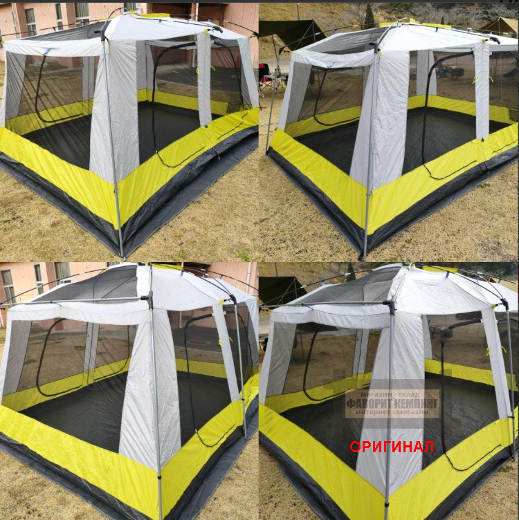 Японская, туристическая, семейная, 8 -10 местная  двухкомнатная палатка Hill Stone AD135