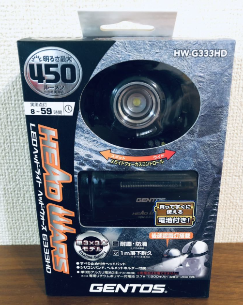 Японский налобный фонарик Gentos LED HW-G333H