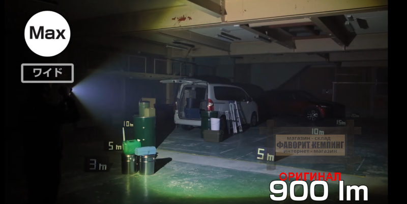 Японский ручной светодиодный фонарь Gentos RX-386R