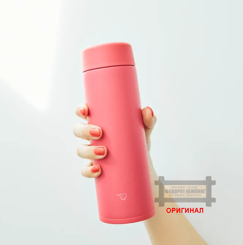 Японская термокружка Zojirushi, оригинал  227515 480 мл (маково-красный)
