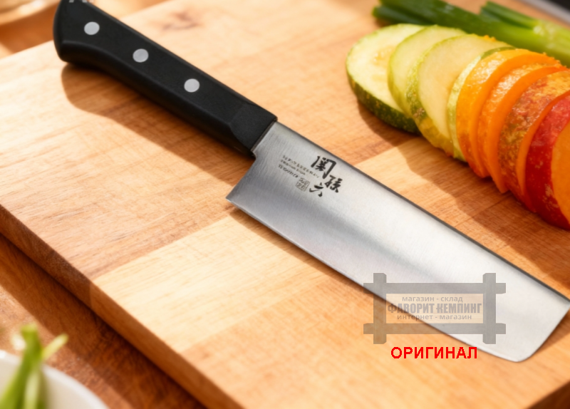 Японский бытовой кухонный  нож KAI Nakiri AB5424
