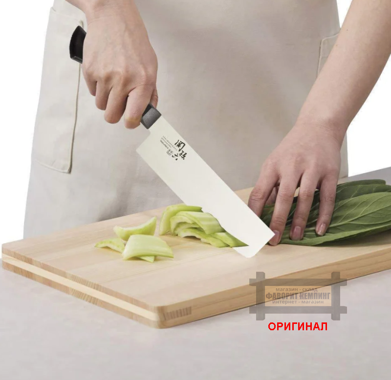 Японский бытовой кухонный  нож KAI Nakiri AB5424