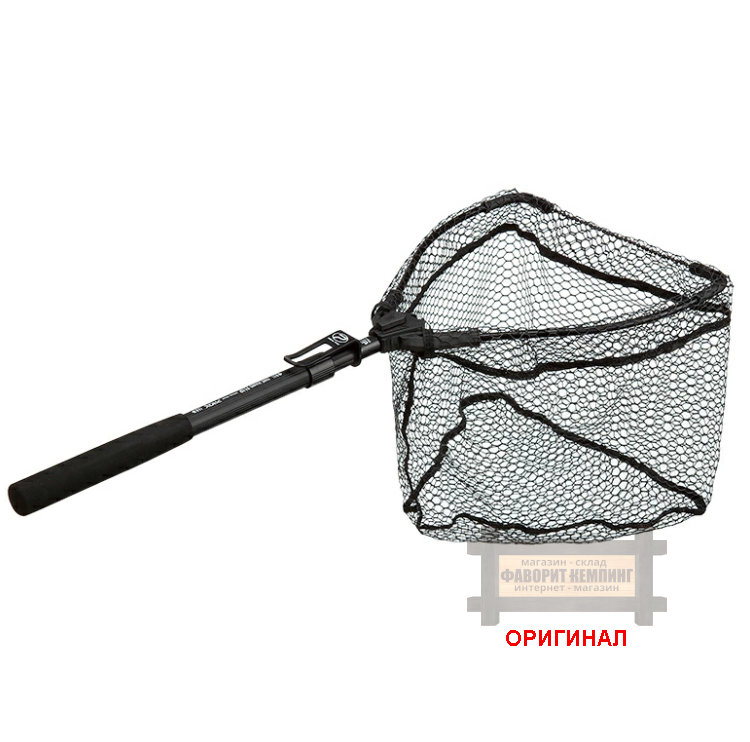 Японский складной подсачек PROX One-Hand Flip Net Adjuster Long Rubber Coat PX442RCAL (75-103см)