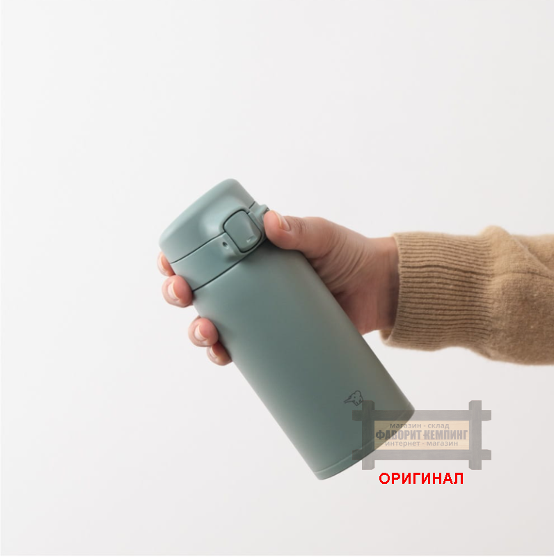 Японская термокружка Zojirushi, оригинал 360 мл 230225 (Мягко-серый)
