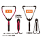 Японский складной подсачек PROX One-Hand Flip Net Adjuster Long Rubber Coat PX442RCAL (75-103см)