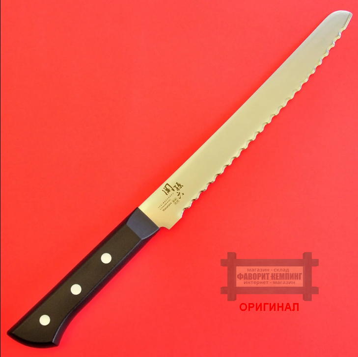Японский бытовой кухонный нож для хлеба Kai AB5425