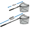 Японский складной подсачек PROX One-Hand Flip Net Adjuster Long Rubber Coat PX442RCAL (75-103см)
