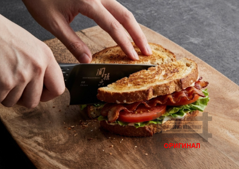 Японский бытовой кухонный  нож KAI  Santoku AB5191 165 мм