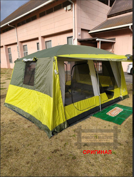 Японская, туристическая, семейная, 8 -10 местная  двухкомнатная палатка Hill Stone AD135