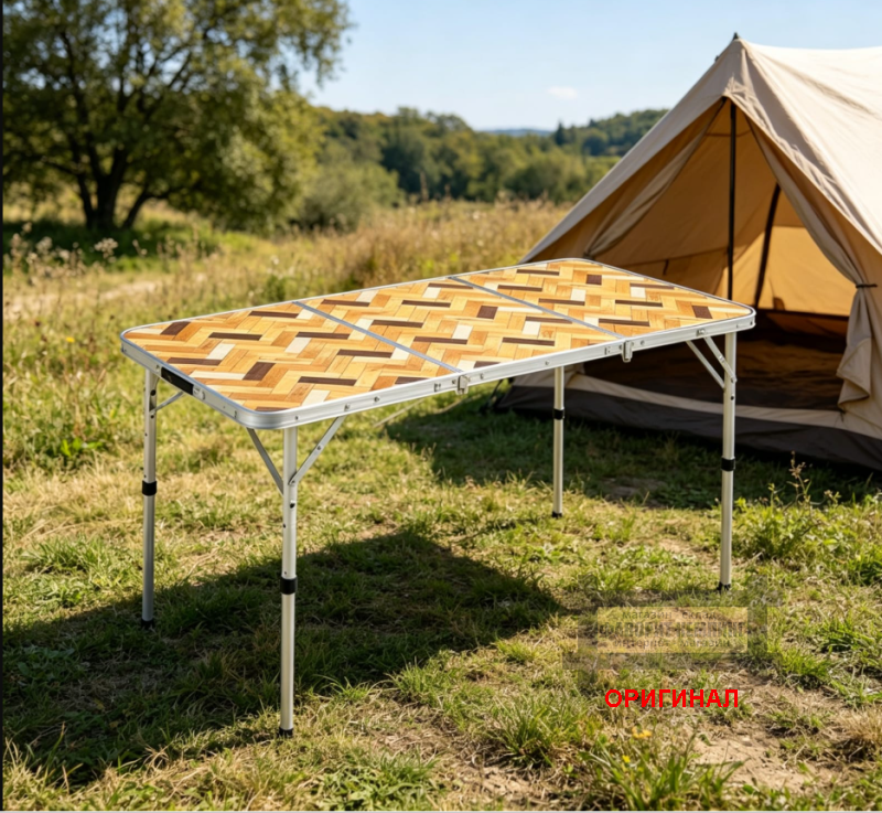 Японский раскладной туристический стол Coleman 150х70 Natural 2205811