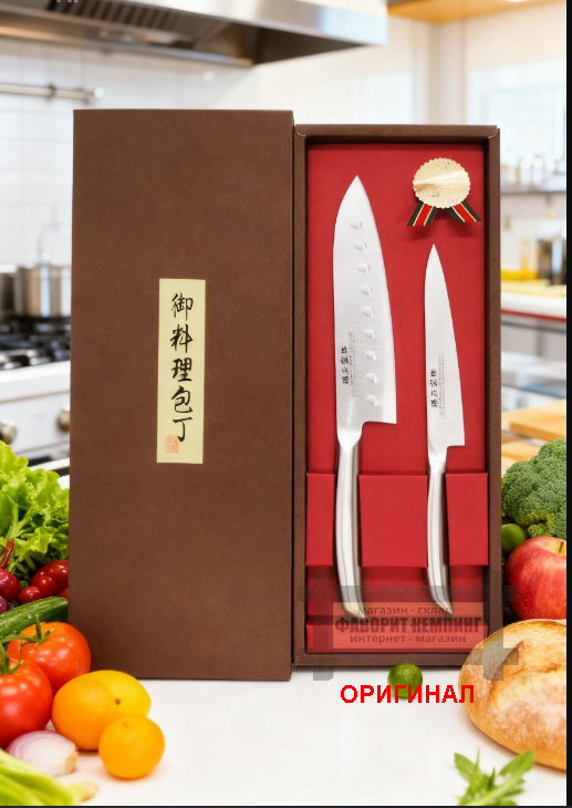 Набор бытовых кухонных ножей 2шт. Satake Sangyo EK2PCM Japan 